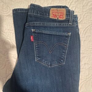 Levi's 515 12L Women's Dark Blue Bootcut Jeans with Red Tab